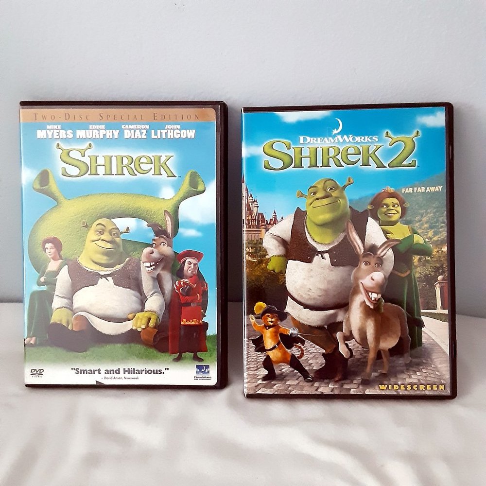 DreamWorks 2 DVD's Shrek Disc Special Edition & Shrek 2 Widescreen